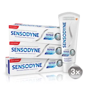 Sensodyne Repair & Protect Whitening bieliaca zubná pasta pre citlivé zuby 3x75 ml #67427
