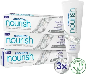 Sensodyne Nourish Healthy White Trio zubná pasta zubná pasta 3 x 75 ml unisex