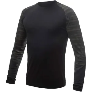 Sensor MERINO IMPRESS Pánske tričko, čierna, veľkosť #437763