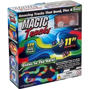 Senzanákupy Magic Tracks (svietiaca autodráha s autíčkom) 220 dielikov