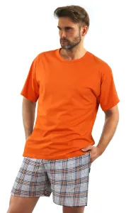 Pánske oblečenie   Sesto Senso Sesto_Senso_Short_Pyjamas_With_Pockets_Orange #5634798