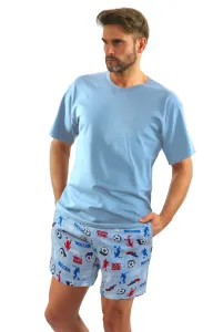 Sesto Senso Man's Men's Pyjamas 2242/09 /Football Pattern #8046860