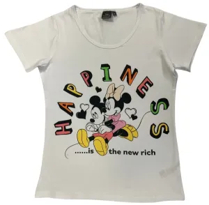 Setino Dámske tričko - Minnie Mouse Hapiness sivé Veľkosť - deti: XL