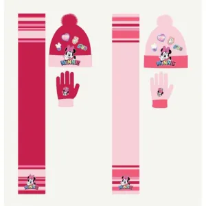 Setino Set - rukavice, čiapka, šál  Minnie Mouse Farba: ružová #5716709