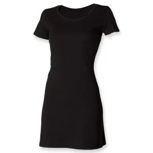 SF (Skinnifit) Dámske letné tričkové šaty - Čierna | XL #5325805