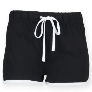 SF (Skinnifit) Dámske retro šortky - Čierna / biela | S #5325143