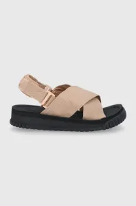 Sandále Shaka dámske, priehľadná farba, na platforme #7006887