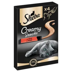 Sheba Creamy Snacks, 3 x balenie -  2 + 1 zdarma!  - hovädzie (12 x 12 g)
