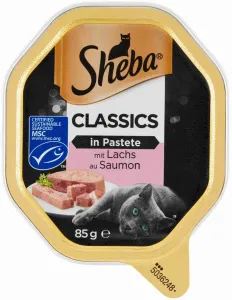 Megabalenie Sheba mištičky 44 x 85 g - Classics paštéta s lososom
