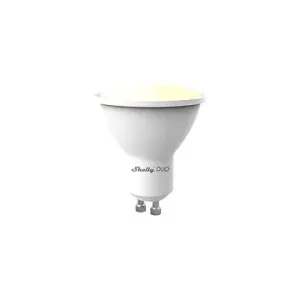 Shelly DUO G10, stmievateľná žiarovka 475 lm, závit GU10, nastavitelná teplota bielej, WiFi