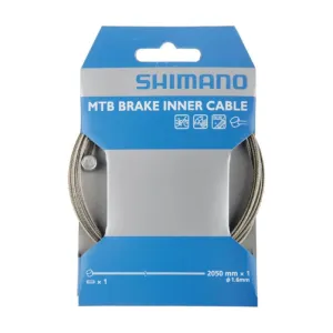 SHIMANO brzdové lanko - BRAKE CABLE MTB 1,6x2050mm - strieborná