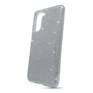 Puzdro Shimmer TPU Samsung Galaxy S21 G991 - strieborné