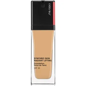Shiseido Synchro Skin Radiant Lifting SPF30 30 ml make-up pre ženy 340 Oak na veľmi suchú pleť; na rozjasnenie pleti; spevnenie a lifting pleti