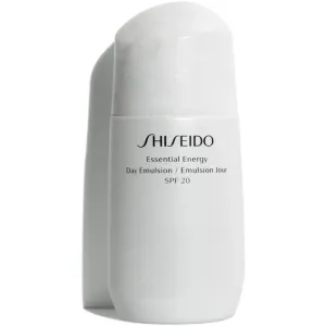 Shiseido Essential Energy Day Emulsion SPF20 75 ml pleťový gél pre ženy proti vráskam; na rozjasnenie pleti; na dehydratovanu pleť