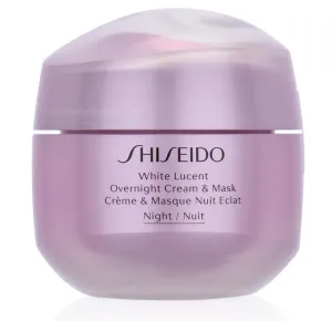 Shiseido White Lucent Overnight Cream & Mask 75 ml nočný pleťový krém na pigmentové škvrny; proti vráskam; na rozjasnenie pleti