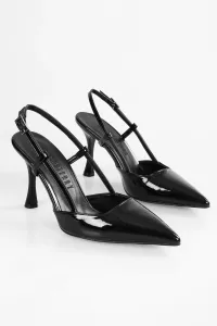 Shoeberry Women's Tony Black Patent Leather Stiletto