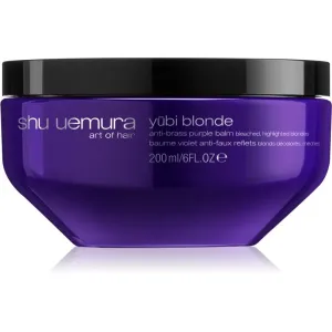 Shu Uemura Ošetrujúca maska neutralizujúca žlté tóny vlasov Yubi Blonde (Anti-Brass Purple Balm) 200 ml