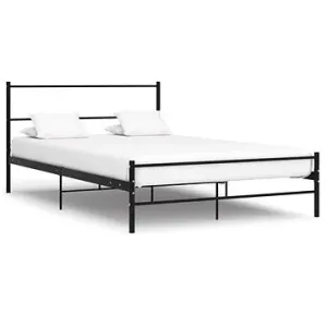 Rám postele čierny kovový 160 × 200 cm