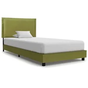Rám postele zelený, textil, 90 x 200 cm