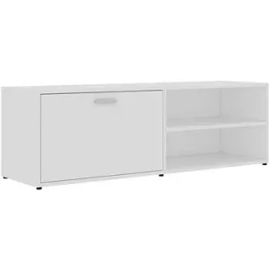 TV stolík biely 120 × 34 × 37 cm drevotrieska