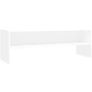 TV stolík biely 120 × 40 × 40 cm drevotrieska