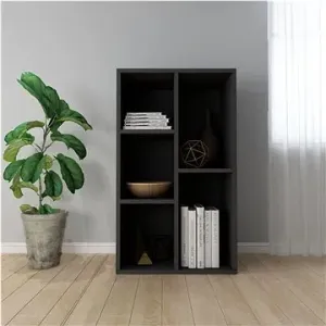 Knižnica/príborník čierna 50 × 25 × 80 cm drevotrieska