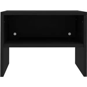 Nočný stolík čierny 40 × 30 × 30 cm drevotrieska #9106991