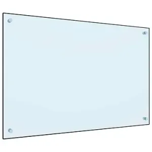 Kuchynský panel biely, 90 × 60 cm, tvrdené sklo