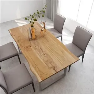 Jedálenský stôl 180 × 90 × 76 cm masívne akáciové drevo 286476