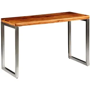 Jedálenský/kancelársky stôl masívny sheesham a oceľové nohy