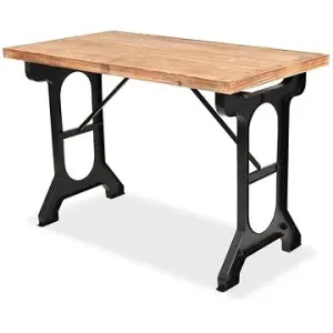 Jedálenský stôl, masívne jedľové drevo, 122 × 65 × 82 cm