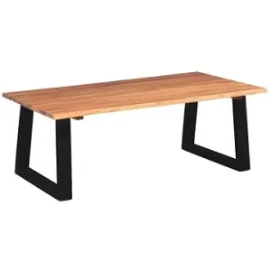 Konferenčný stolík, masívne akáciové drevo, 110 × 60 × 40 cm