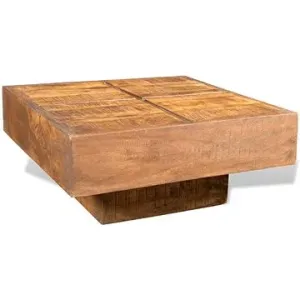 Konferenčný stolík z mangovníkového dreva štvorcový hnedý