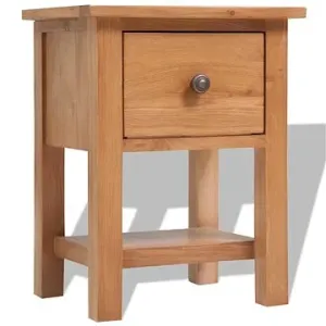Nočný stolík 36 × 30 × 47 cm masívne dubové drevo