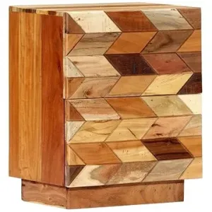 Nočný stolík 40 × 30 × 50 cm masívne recyklované drevo