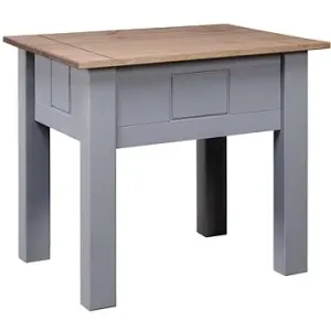 Nočný stolík sivý 50,5 × 50,5 × 52,5 cm borovica rad Panama