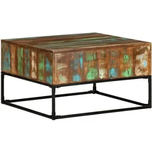 SHUMEE Konferenčný stolík 68 × 68 × 41 cm masívne recyklované drevo, 320819