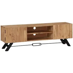 TV stolík 140 × 30 × 45 cm masívne akáciové drevo