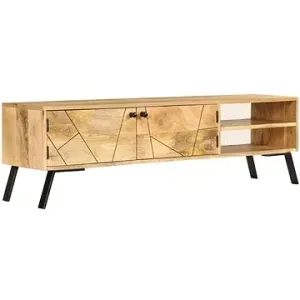 TV stolík z masívneho mangovníkového dreva 140 × 30 × 40 cm