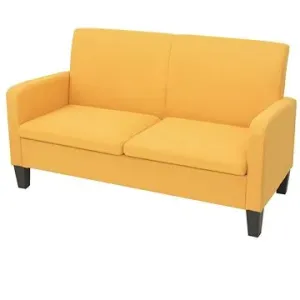 Sedačka 2-miestna sedačka 135 × 65 × 76 cm žltá