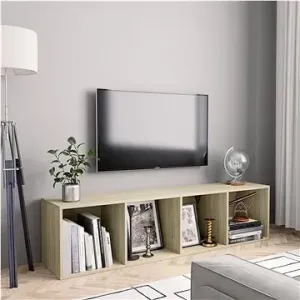Knižnica/TV skrinka dub sonoma 143 × 30 × 36 cm