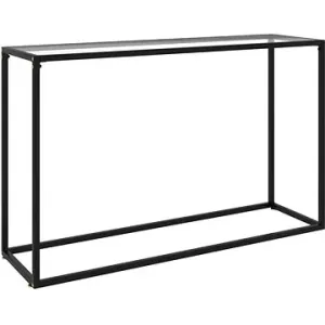 Konzolový stolík priehľadný 120 × 35 × 75 cm tvrdené sklo #9236663