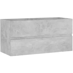 Skrinka pod umývadlo betónovo sivá 90 × 38,5 × 45 cm drevotrieska 804759