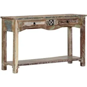 Konzolový stolík 120 × 40 × 75 cm masívne recyklované drevo