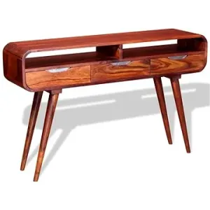 Konzolový stolík z masívneho sheeshamu 120 × 30 × 75 cm