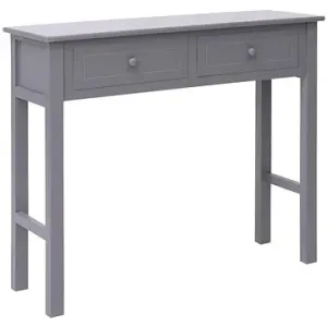 Konzolový stolík sivý 90 x 30 x 77 cm drevo