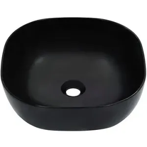 Umývadlo čierne 42,5 × 42,5 × 14,5 cm keramika