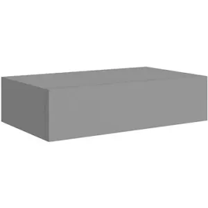 Shumee nástenná so zásuvkou sivá 40 × 23,5 × 10 cm MDF, 330245