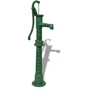 Liatinová záhradná ručná pumpa / čerpadlo so stojanom 270167