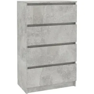 Príborník betónovo sivý 60 × 35 × 98,5 cm drevotrieska